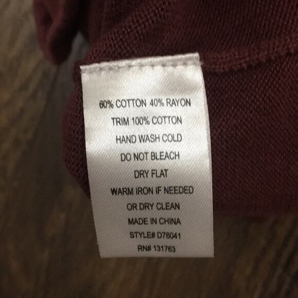 Modcloth Knitted Dove Maroon Cardigan - Picture 5 of 5